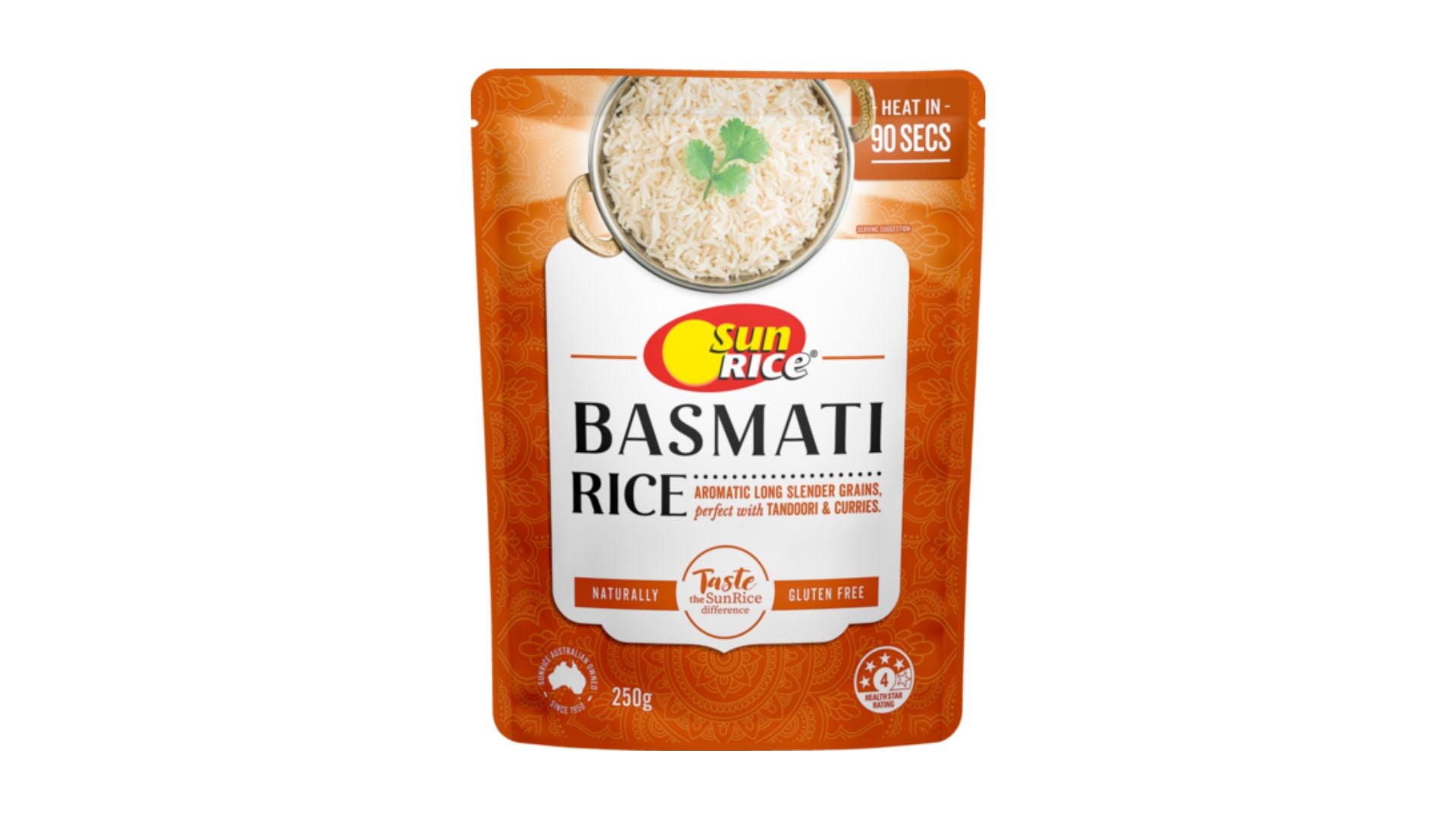 Sunrice Microwave Basmati Rice Pouch 250g – Press & Grocers Co.