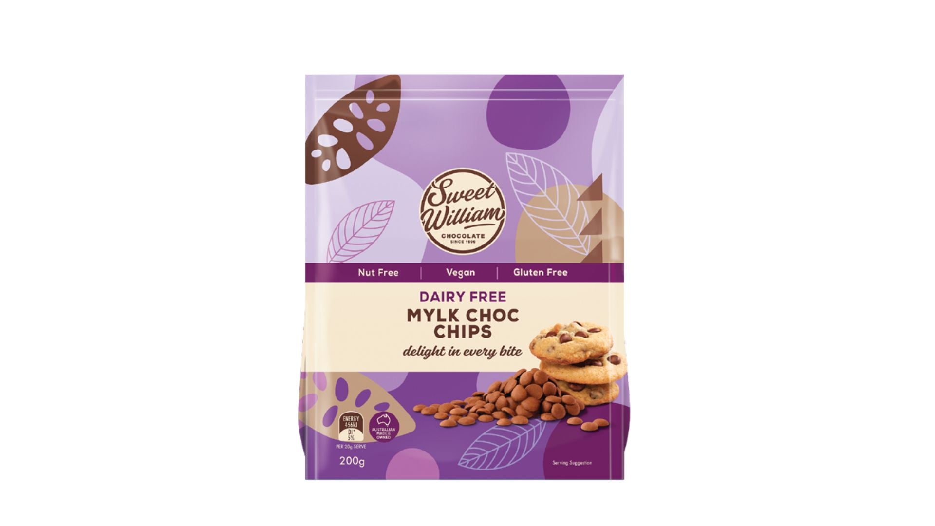 Sweet William Mylk Choc Chips 200g
