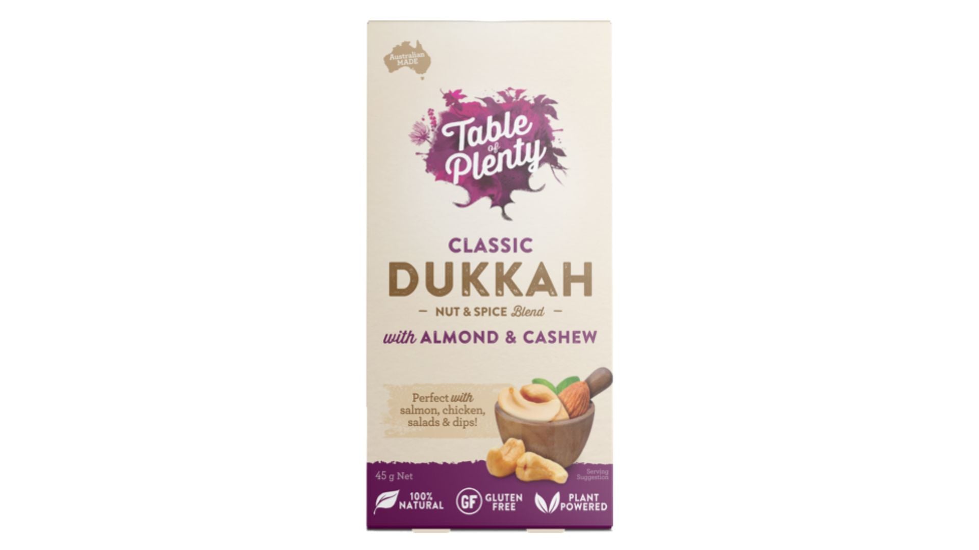 Table Of Plenty Classic Dukkah Nut & Spice Blend 45g