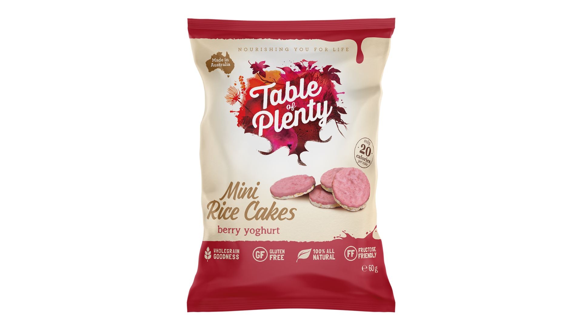 Table Of Plenty Mini Rice Cakes Berry Yoghurt 60g