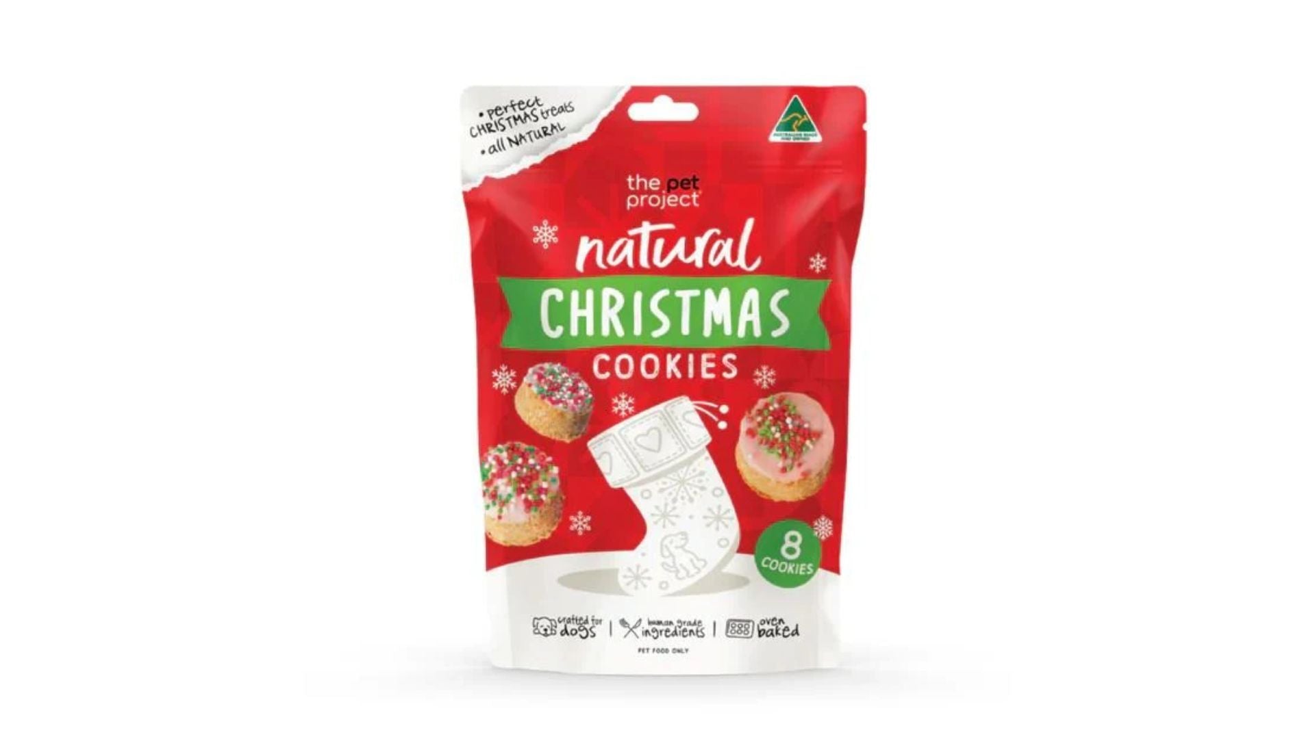 The Pet Project Dog Treats Christmas Cookies 8pk