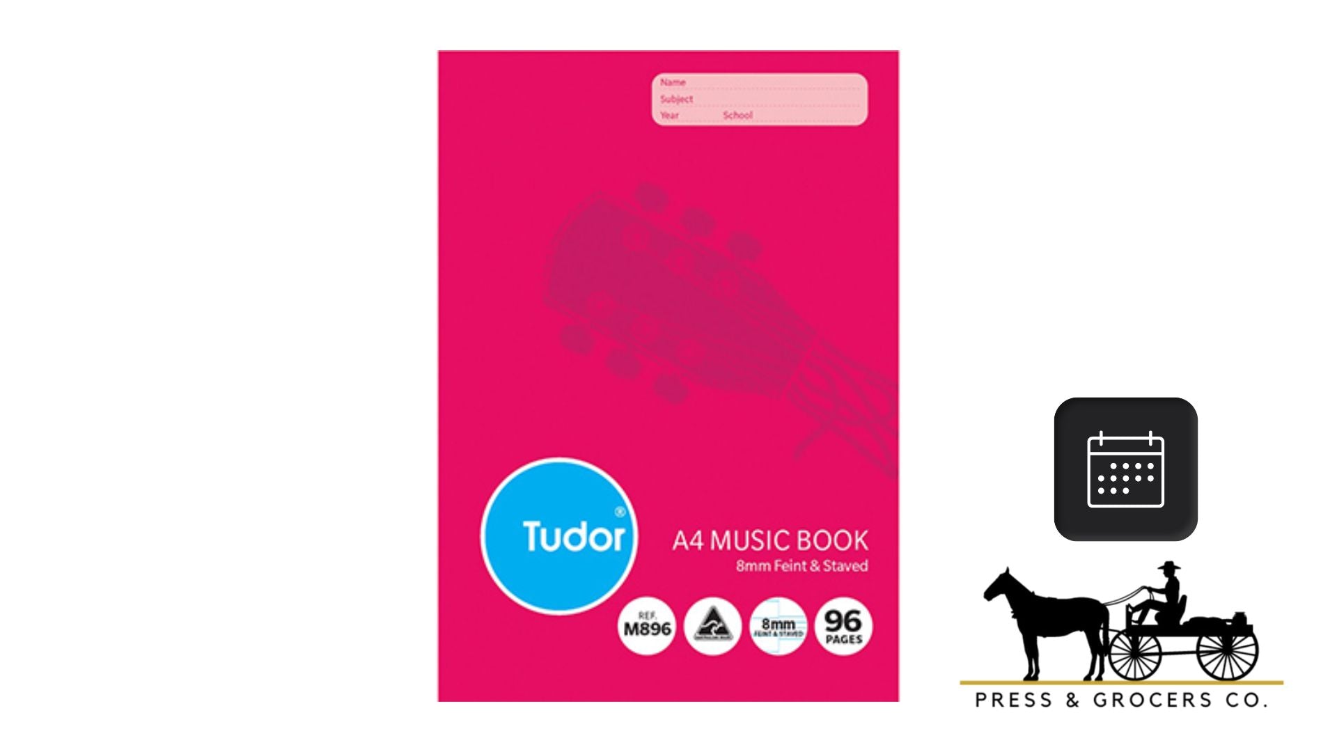 Tudor A4 Music 96 Pages Book Ea