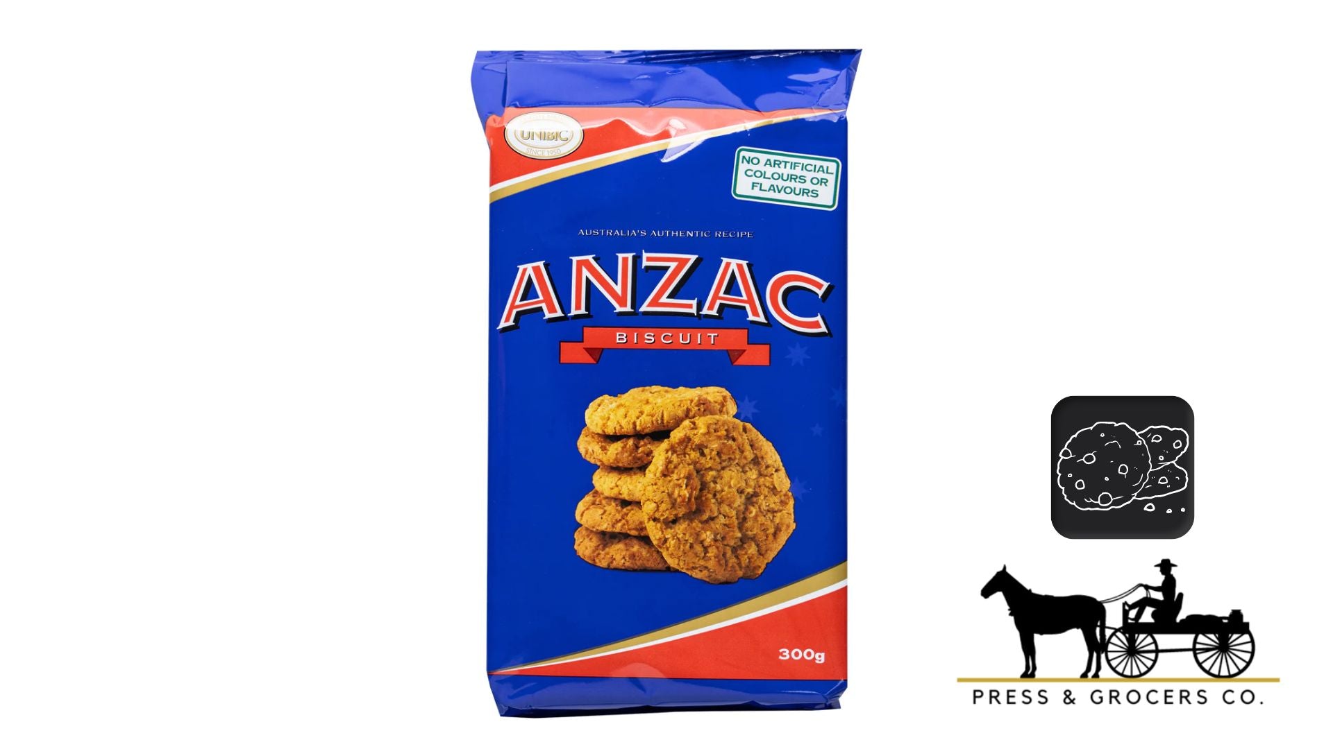 Unibic Anzac Authentic Biscuits 300g