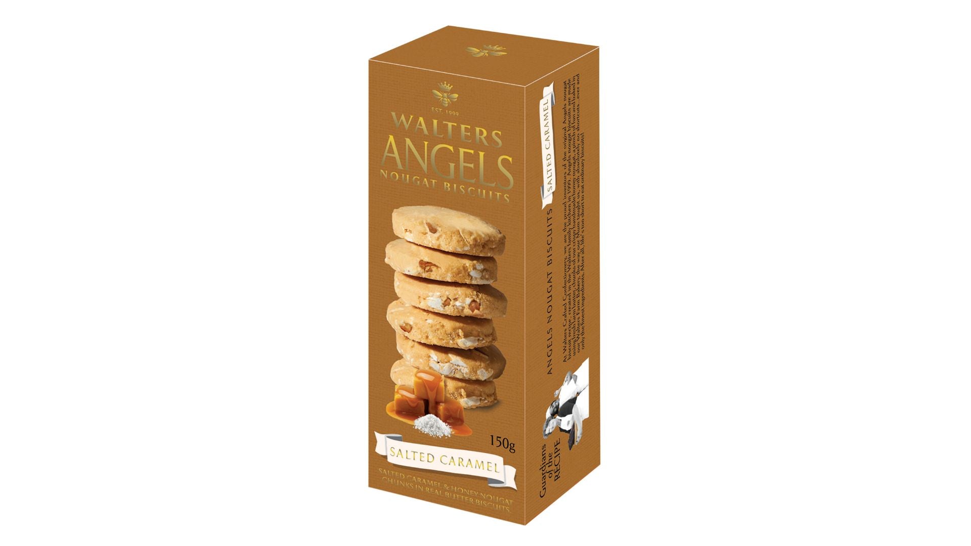 Walters Angels Nougat Biscuits Salted Caramel 150g