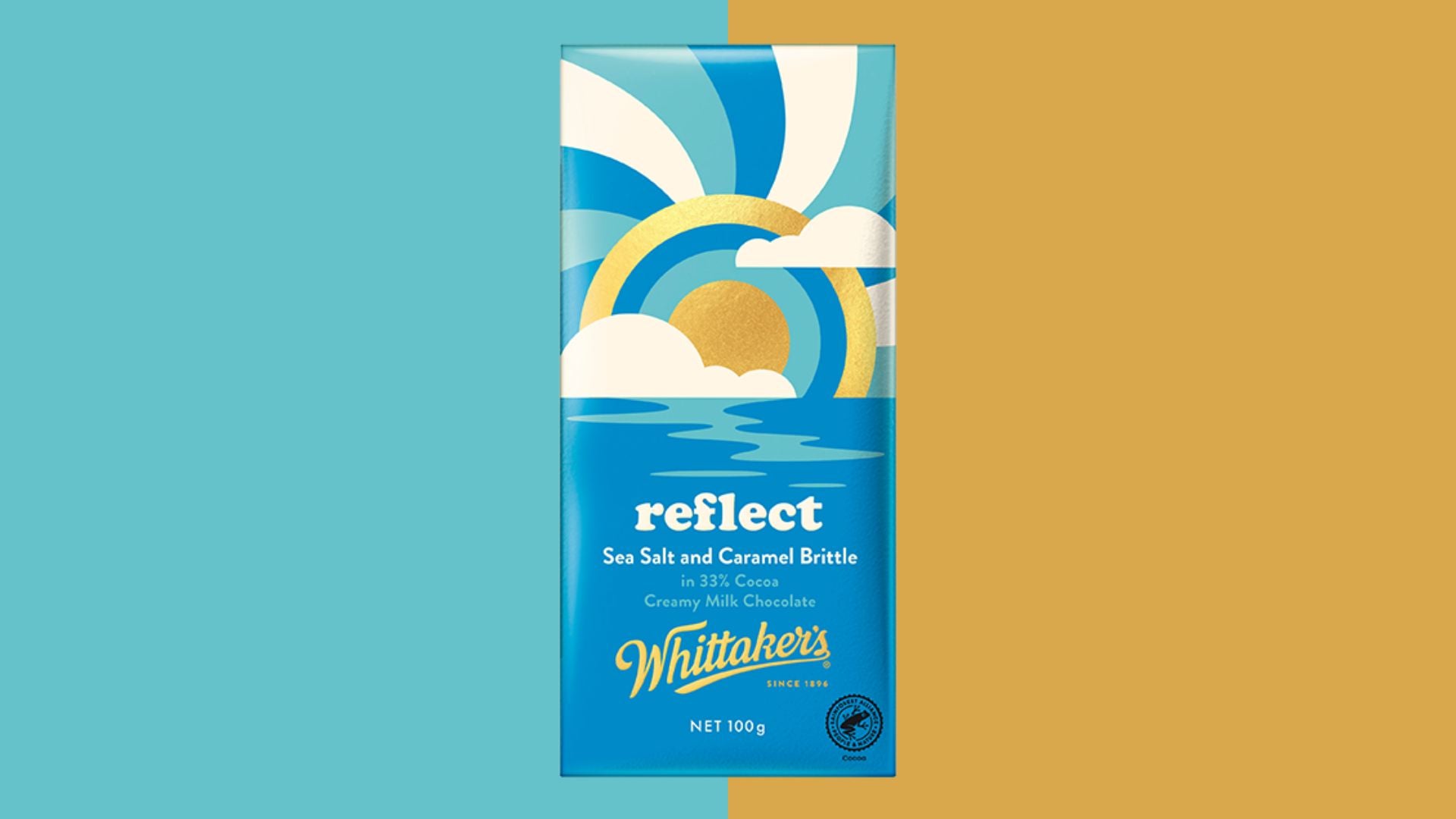 Whittaker's Reflect Sea Salt Caramel Brittle 100g