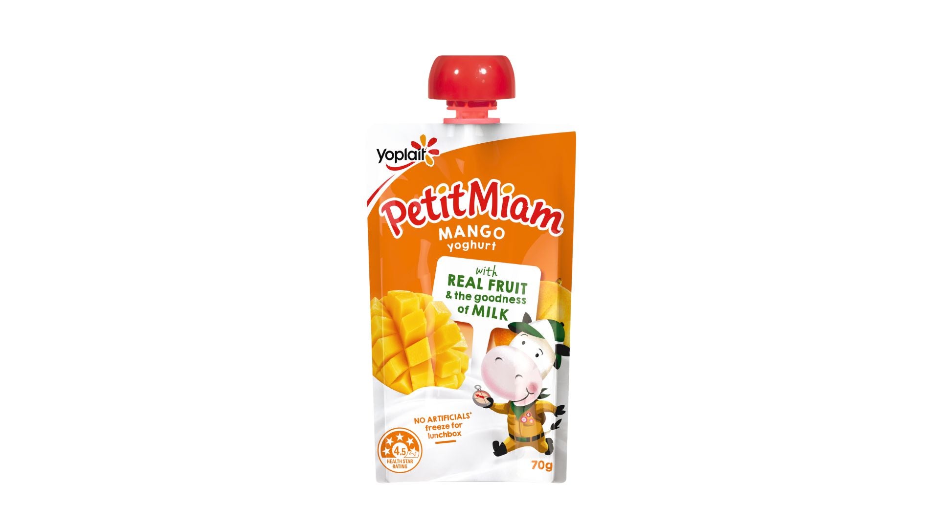 Yoplait Petit Miam Yoghurt Pouch Mango 70g