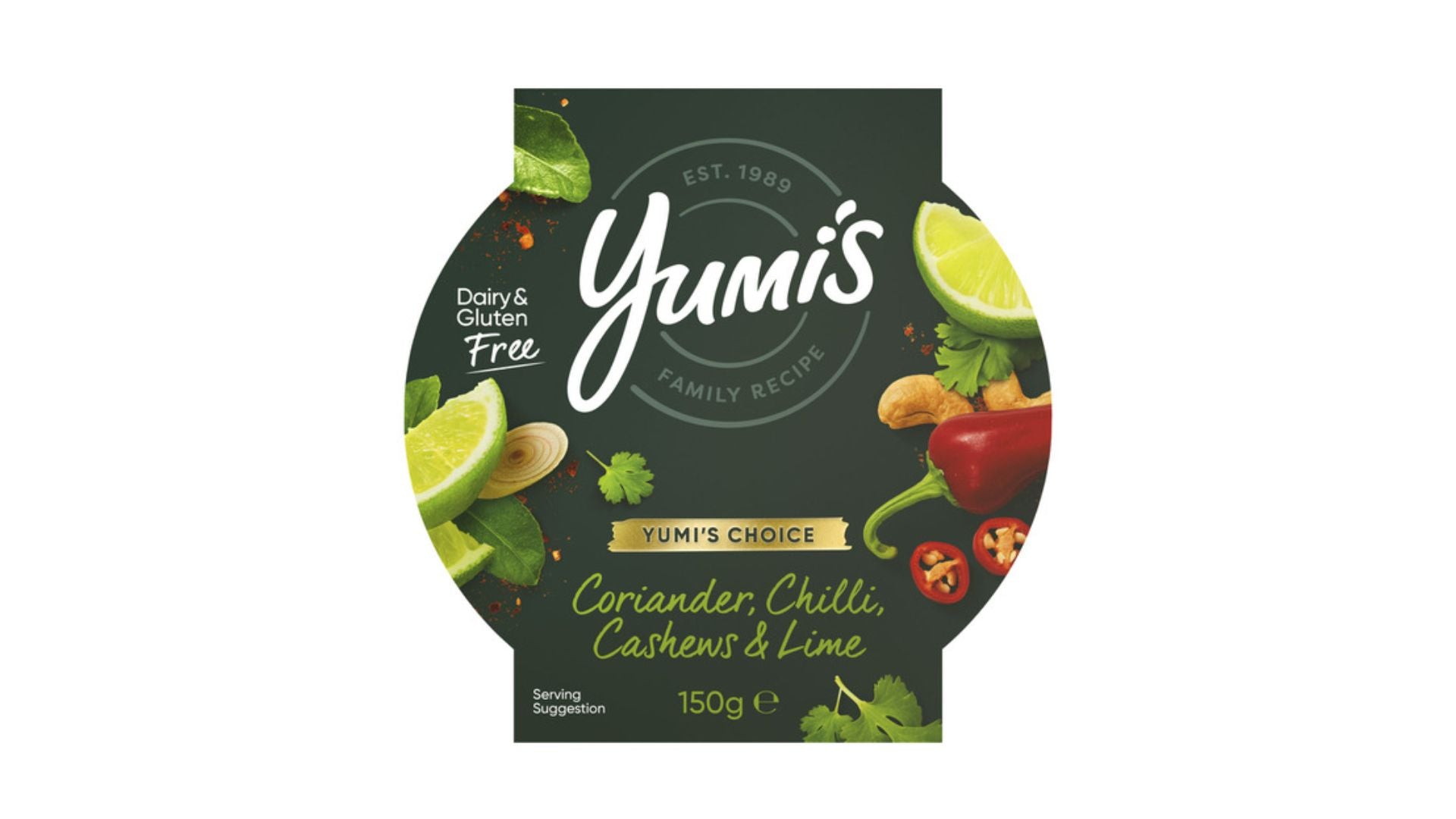 Yumi's Dip Coriander, Chilli, Cashews & Lime 150g