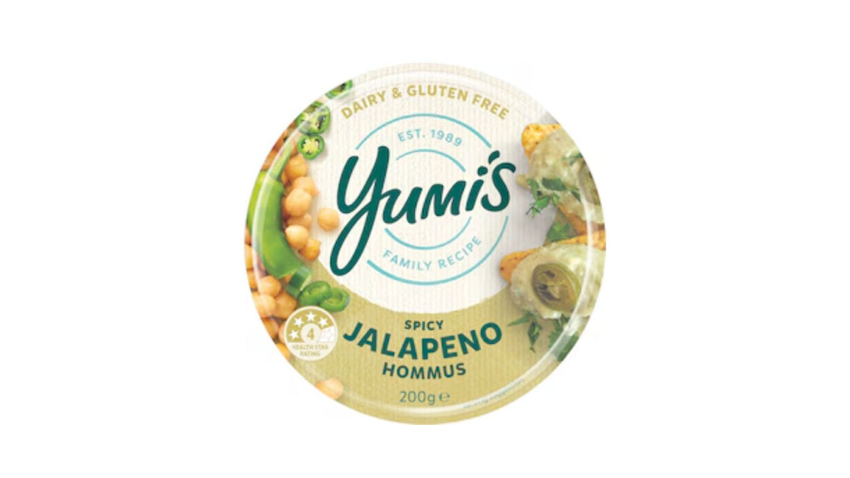 Yumi's Dip Spicy Jalapeno Hommus 200g – Press & Grocers Co.