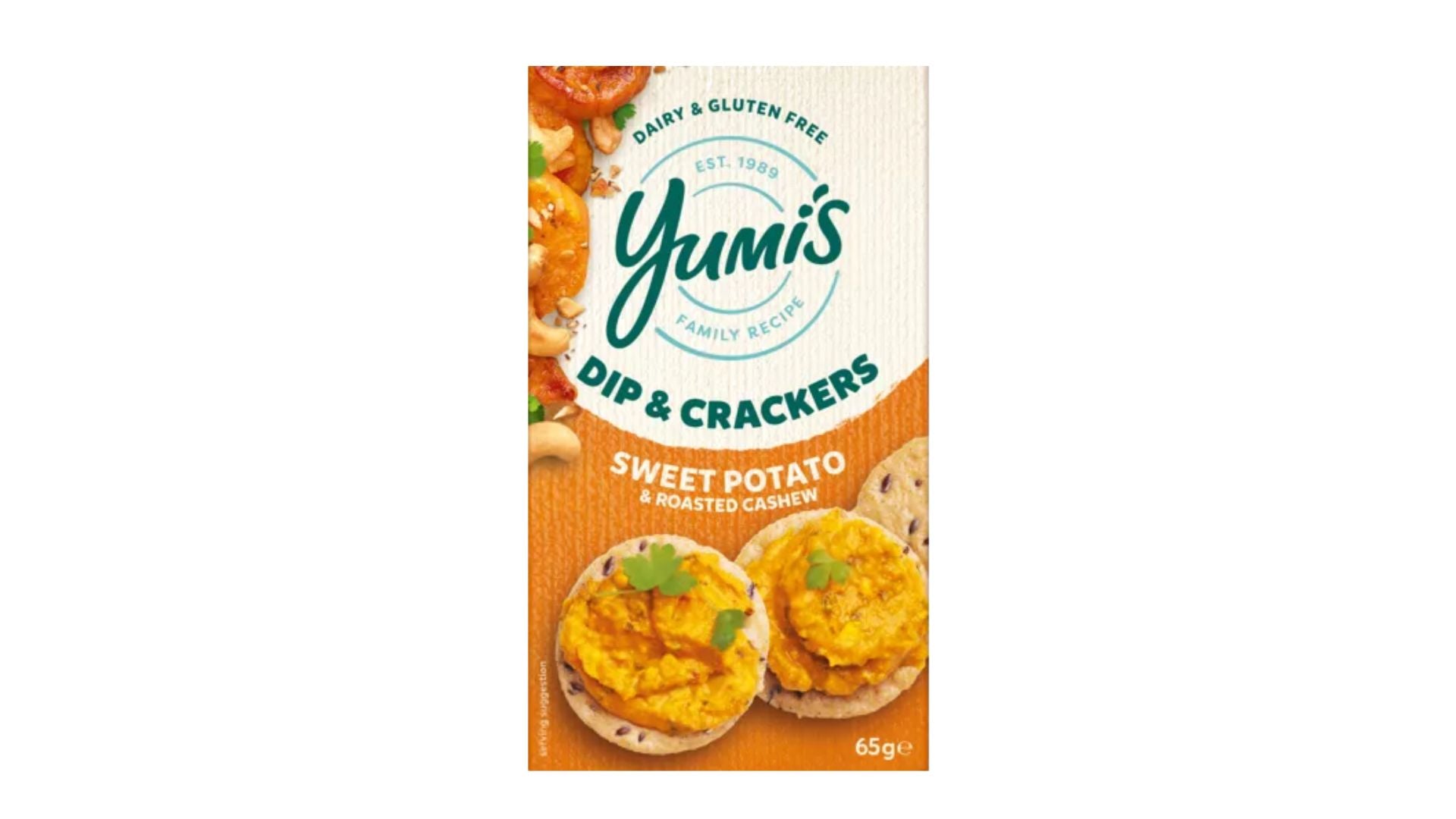 Yumi's Dip & Crackers Sweet Potato & Roasted Cashew 65g