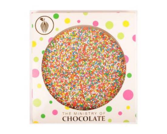 Ministry of Chocolate Rainbow Pizza Milk Choc 110g
