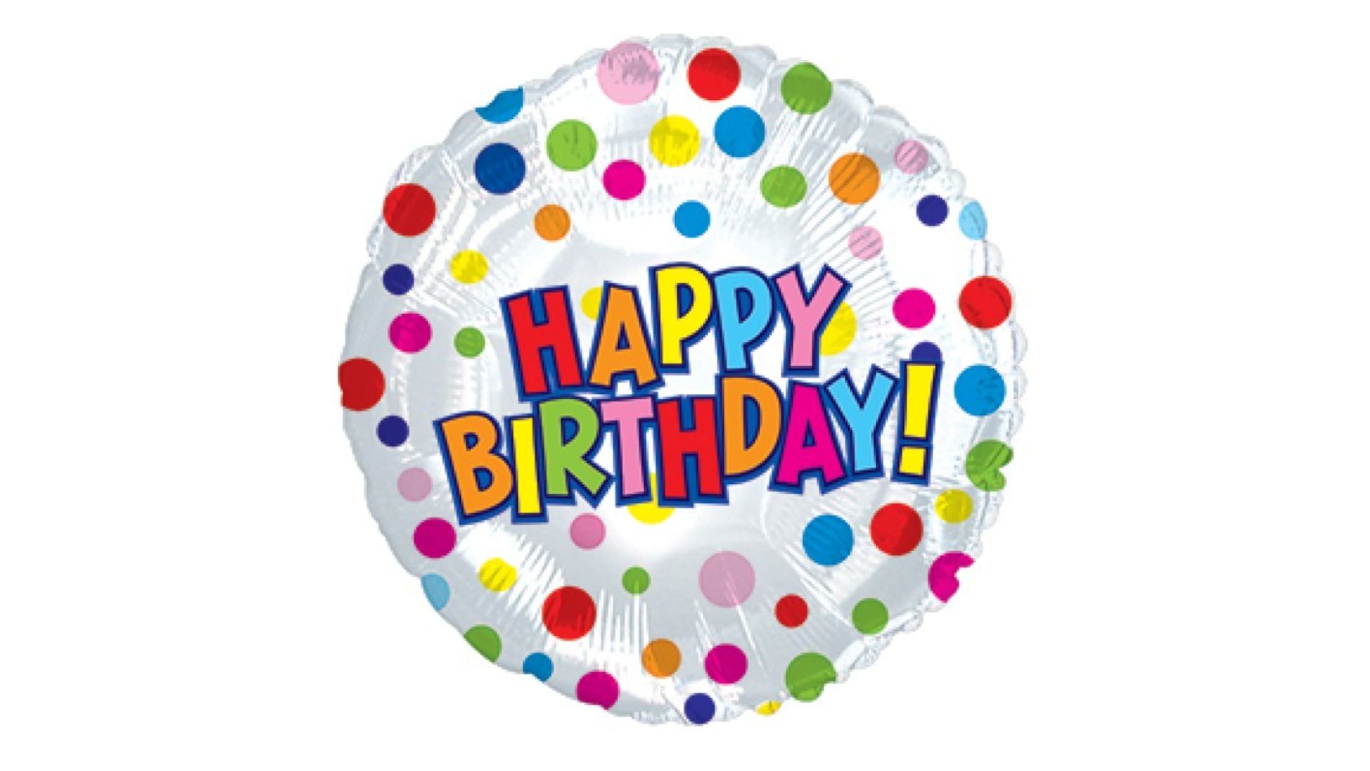 Happy Birthday Balloon 17in Ea