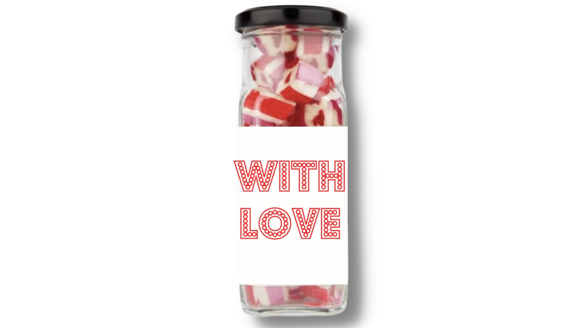 Rock Candy 'WITH LOVE' Glass Jar 160g
