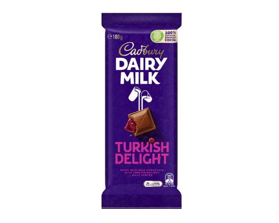 Cadbury Block Dairy Milk Turkish Delight 180g