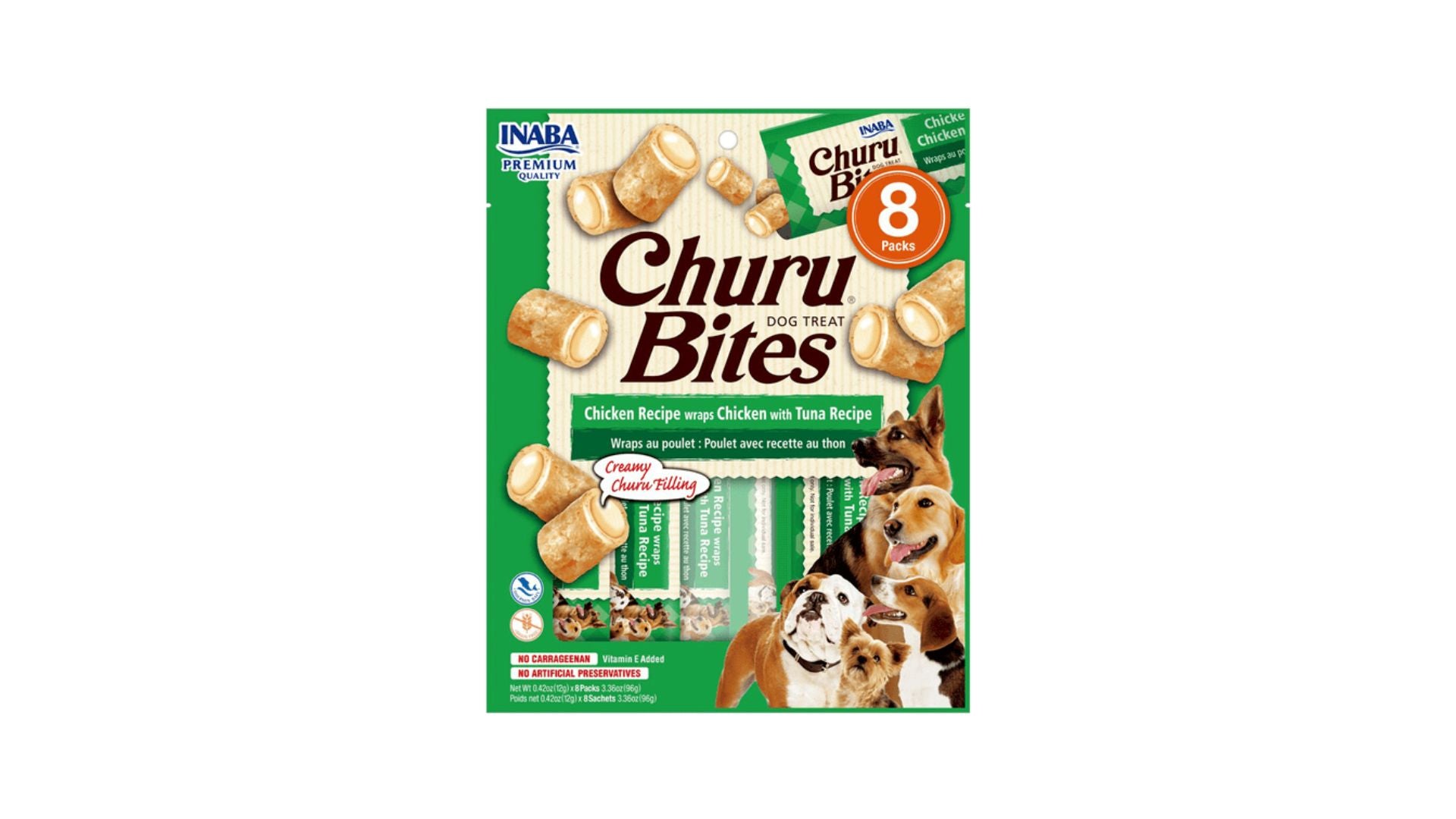 Churu Bites Chicken Recipe Wraps Tuna 3pk