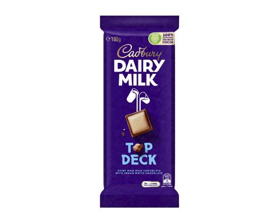 Cadbury Block Dairy Milk Top Deck 180g
