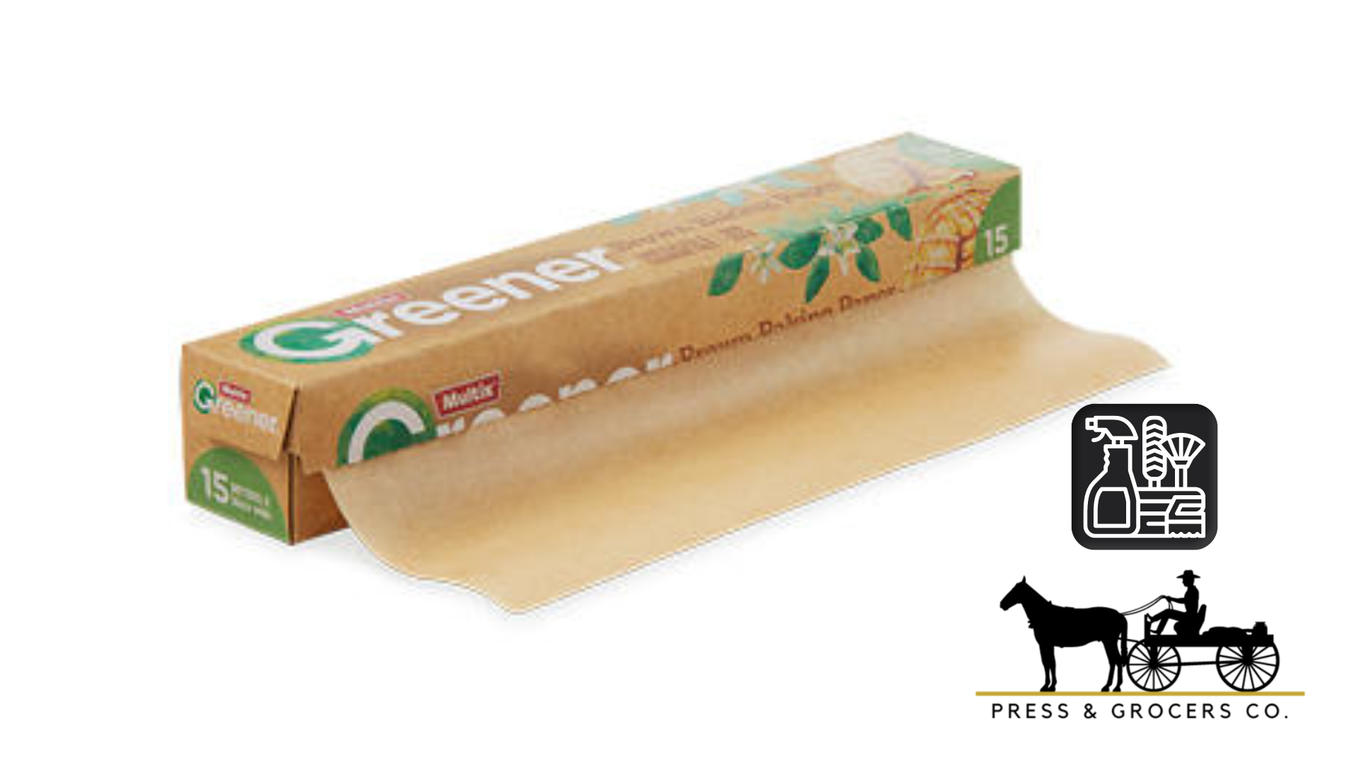 Multix Greener Brown Baking Paper 15m