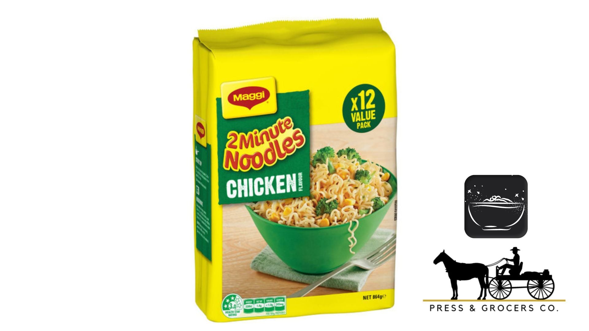 Maggi 2 Minutes Instant Noodles Chicken Value 12pk 864g