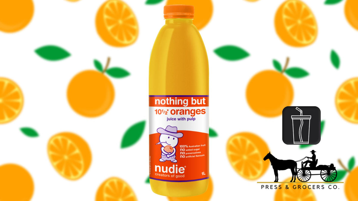 Nudie Nothing But Orange Juice With Pulp 1L Press & Grocers Co.