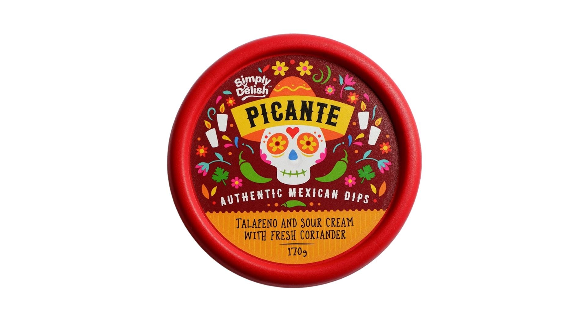 Picante Dip Jalapeno & Sour Cream With Fresh Coriander 170g