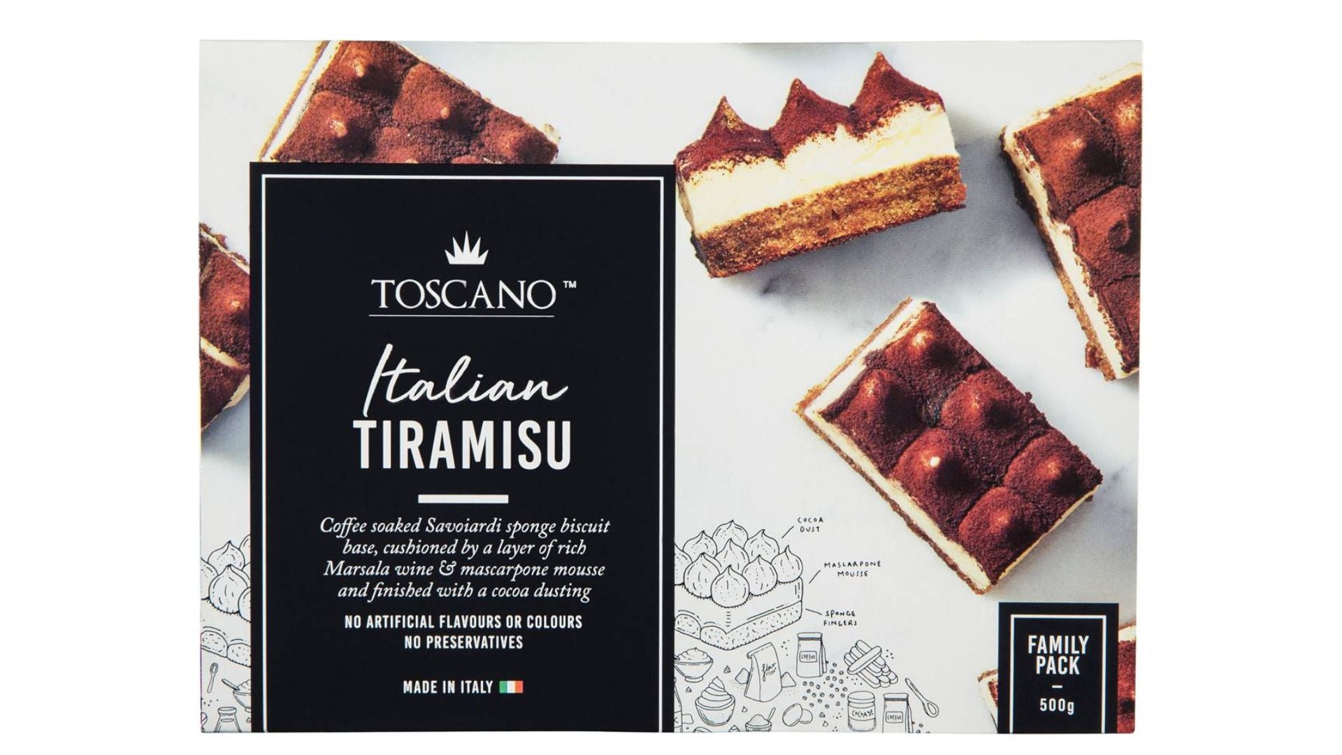 Toscano Italian Tiramisu 500g