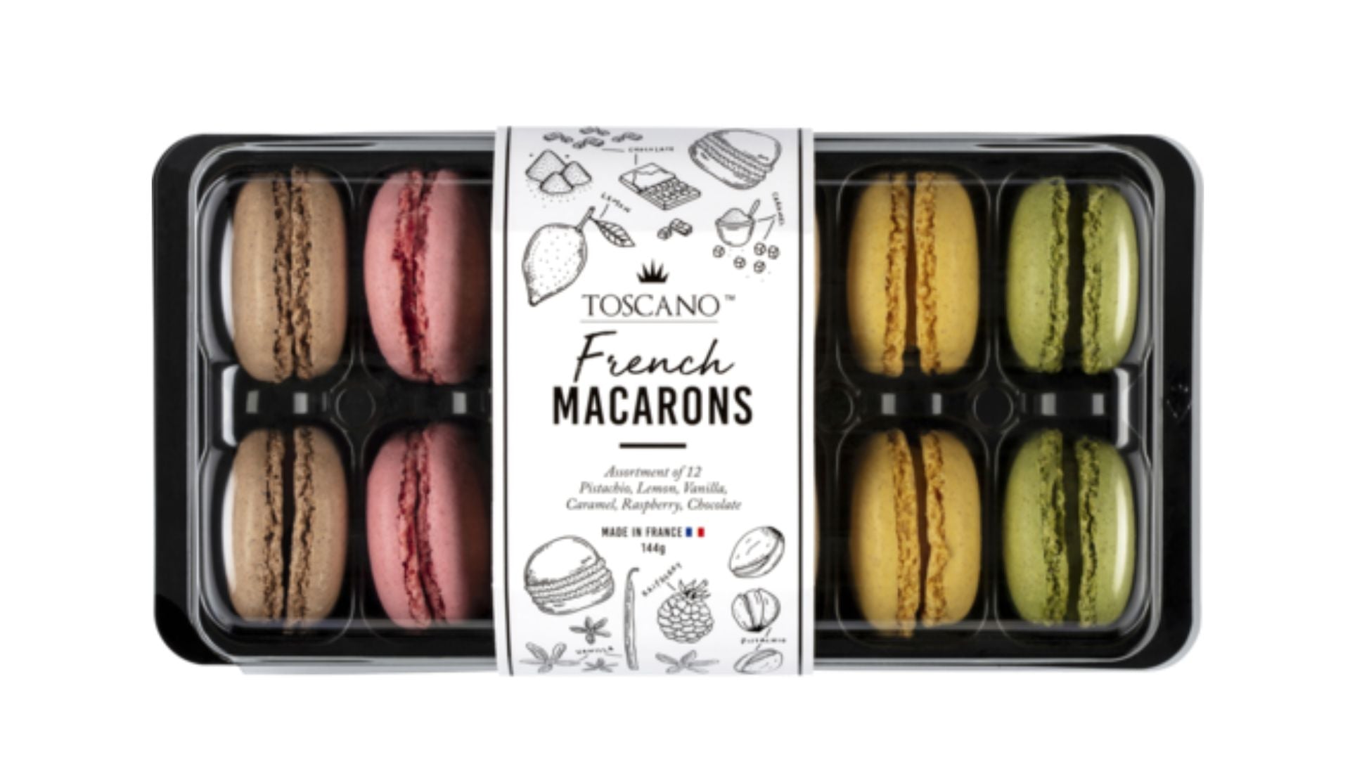 Toscano French Macaroons 144g