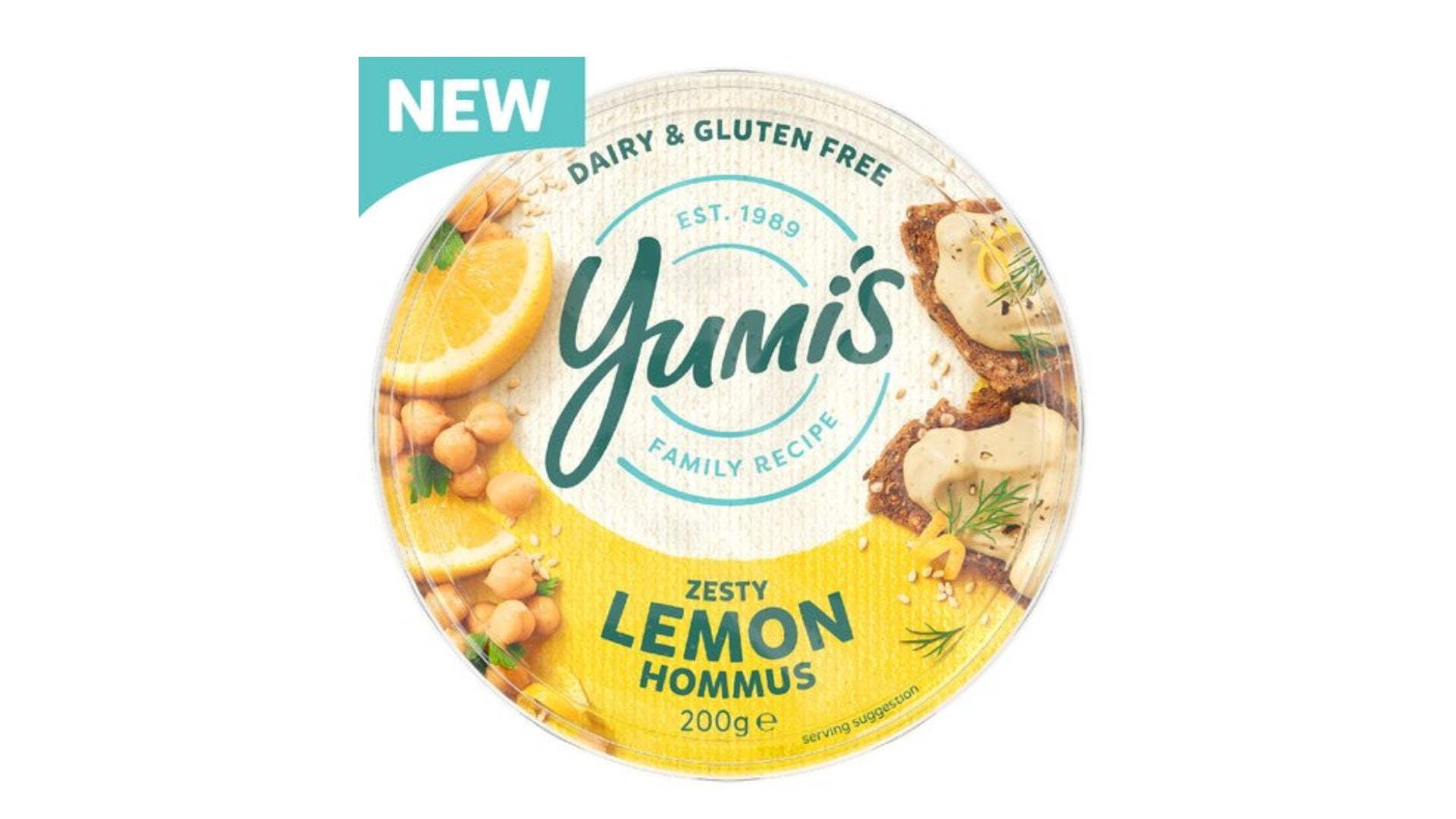 Yumi's Dip Zesty Lemon Hommus 200g
