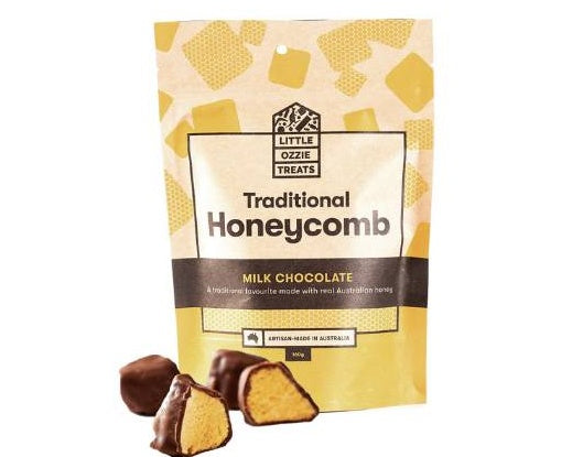 Little Ozzie Treats Milk Chocolate Traditional Honeycomb 160g