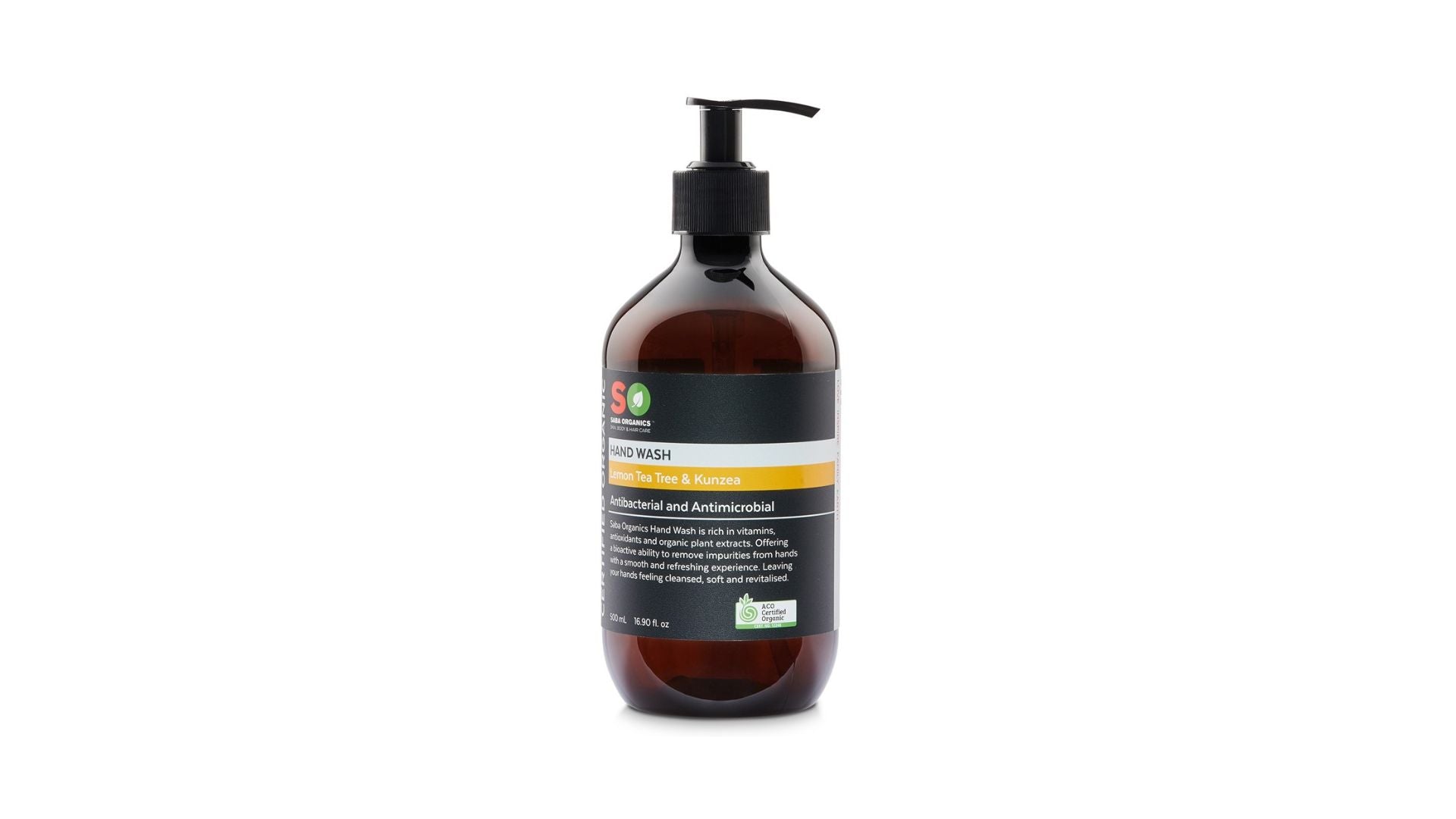 Saba Hand Wash Lemon Tea Tree & Kunzea 500ml