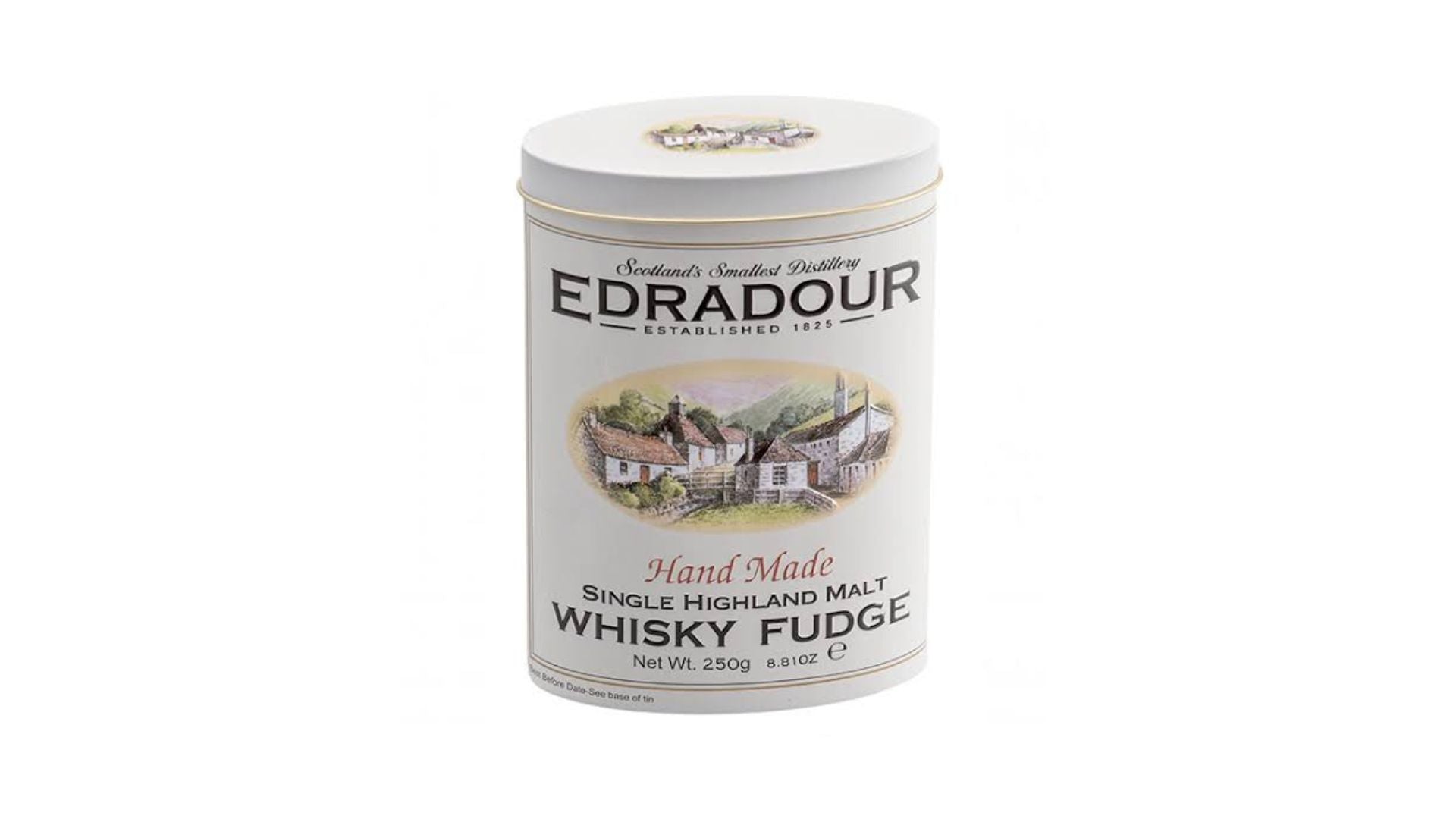 Edradour Hand Made Single Highland Malt Whisky Fudge Tin 250g