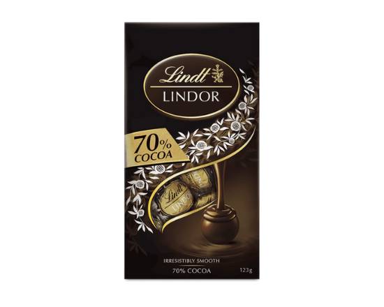 Lindt Lindor Dark Chocolate 70% Pouch 123g