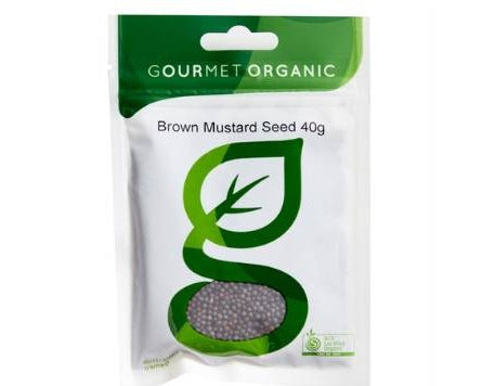 Gourmet Organic Herbs Brown Mustard Seed 40g