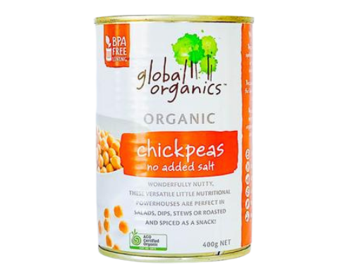 Global Organics Chickpeas No Added Salt 400g