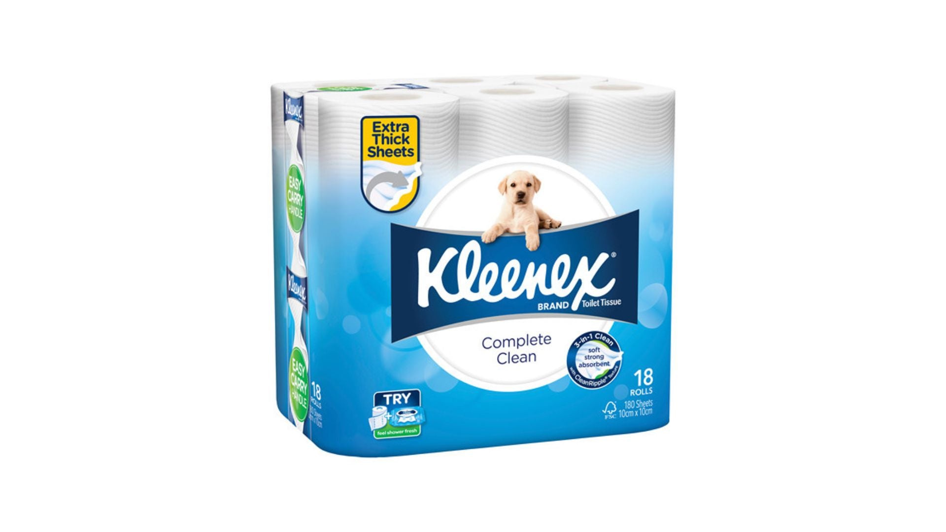 Kleenex Toilet Roll White 18pk