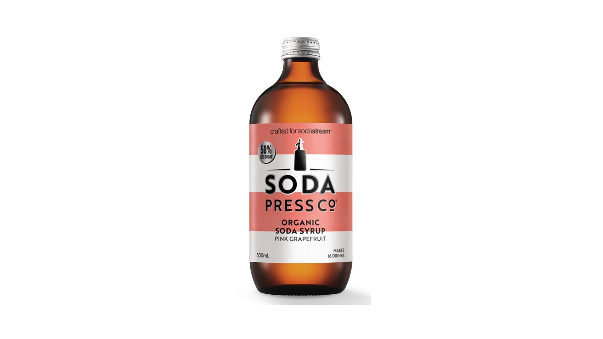 Soda Press Co. Organic Pink Grapefruit 500ml