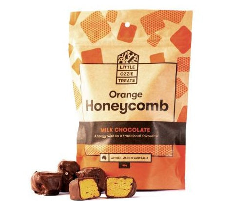 Little Ozzie Treats Milk Chocolate Orange Honeycomb 160g