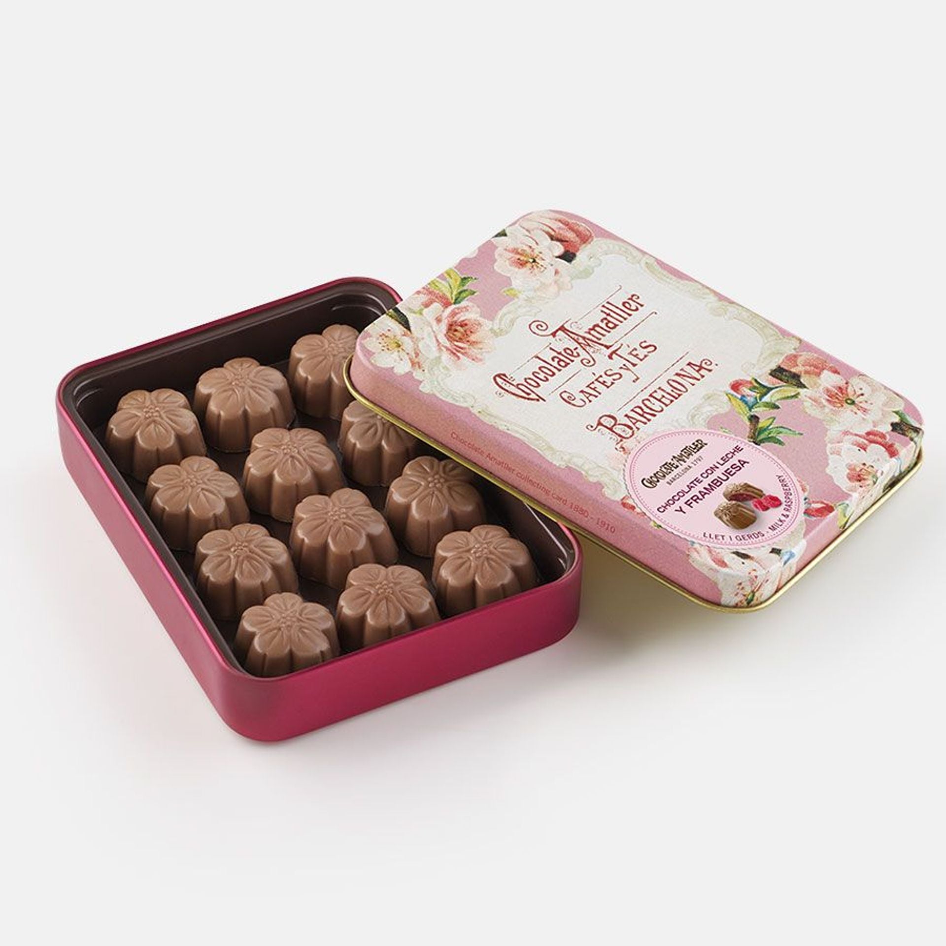 Chocolate Amatller Con Leche Y Frambuesa 72g