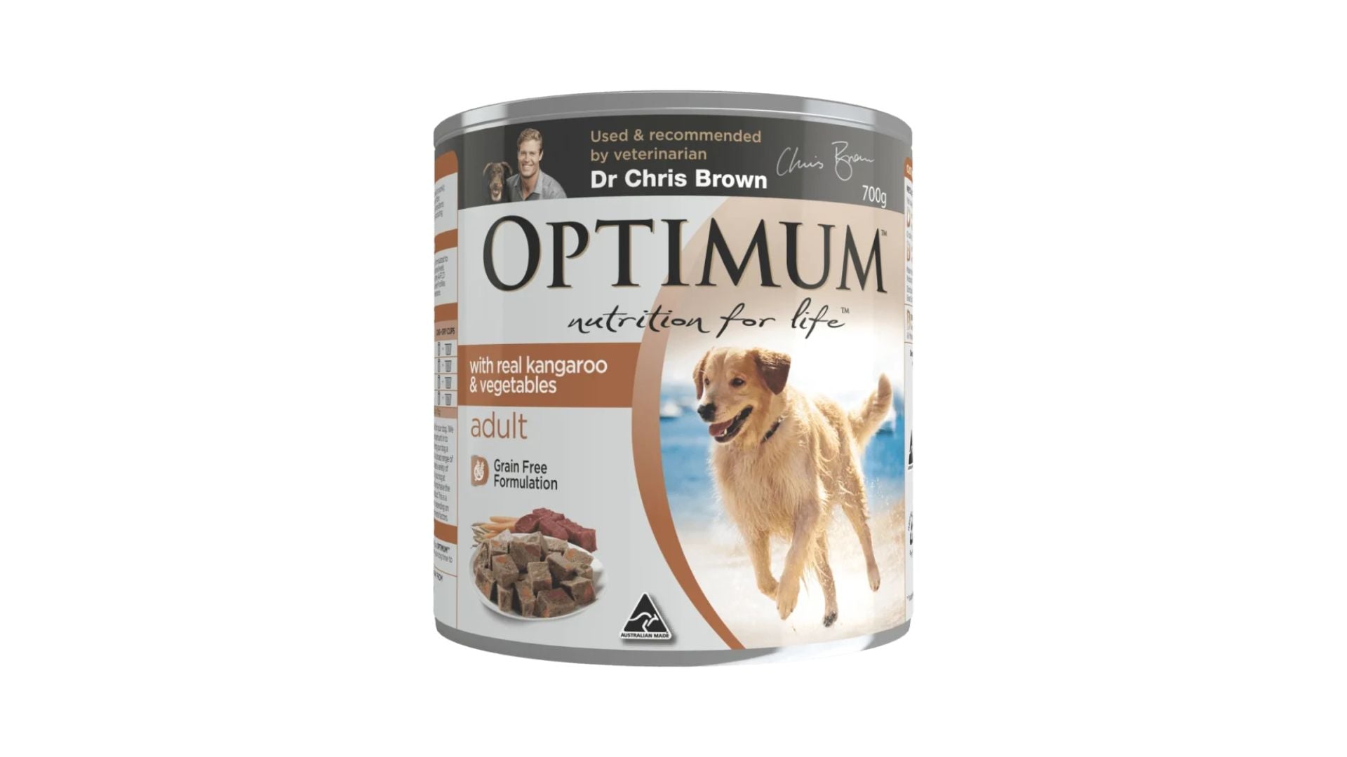 Optimum Adult Dog Kangaroo & Veg 700g