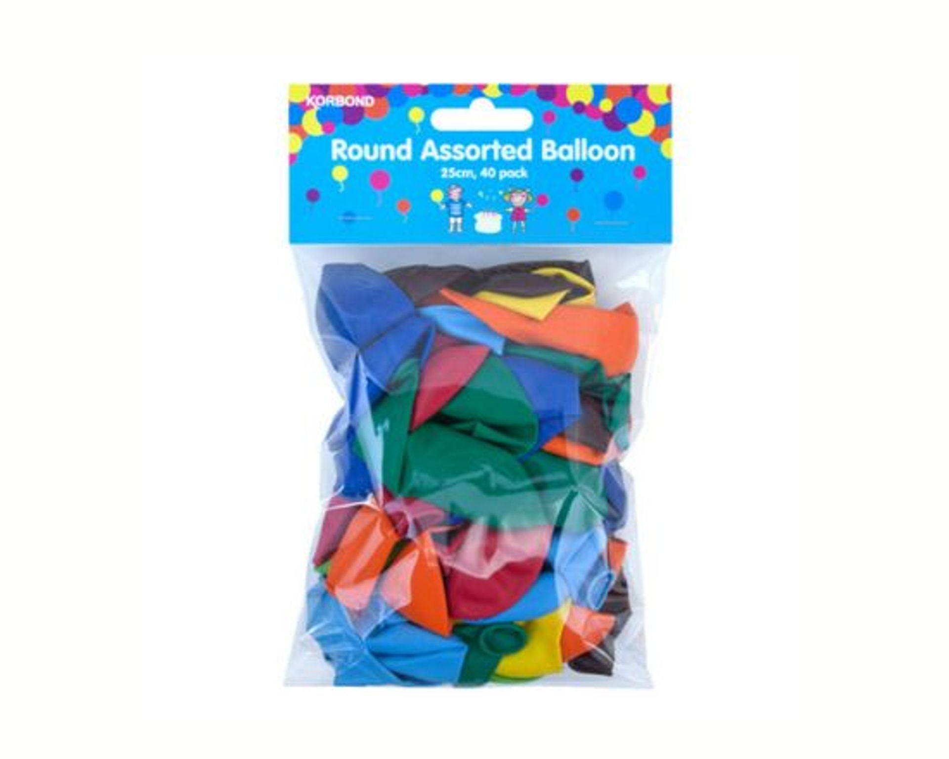 Party Balloons Assorted Shapes 25pk