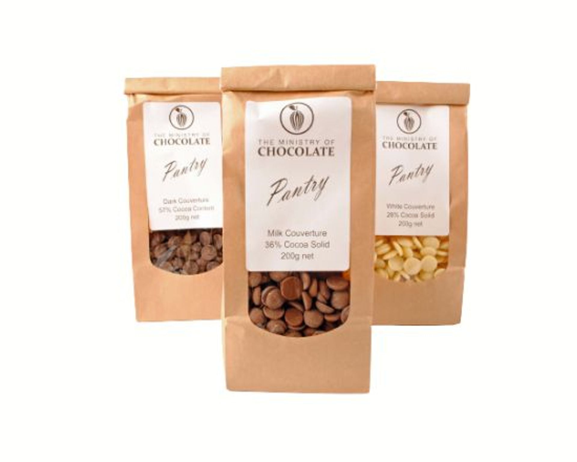 Ministry of Chocolate Milk 33% Baking Buttons 200g