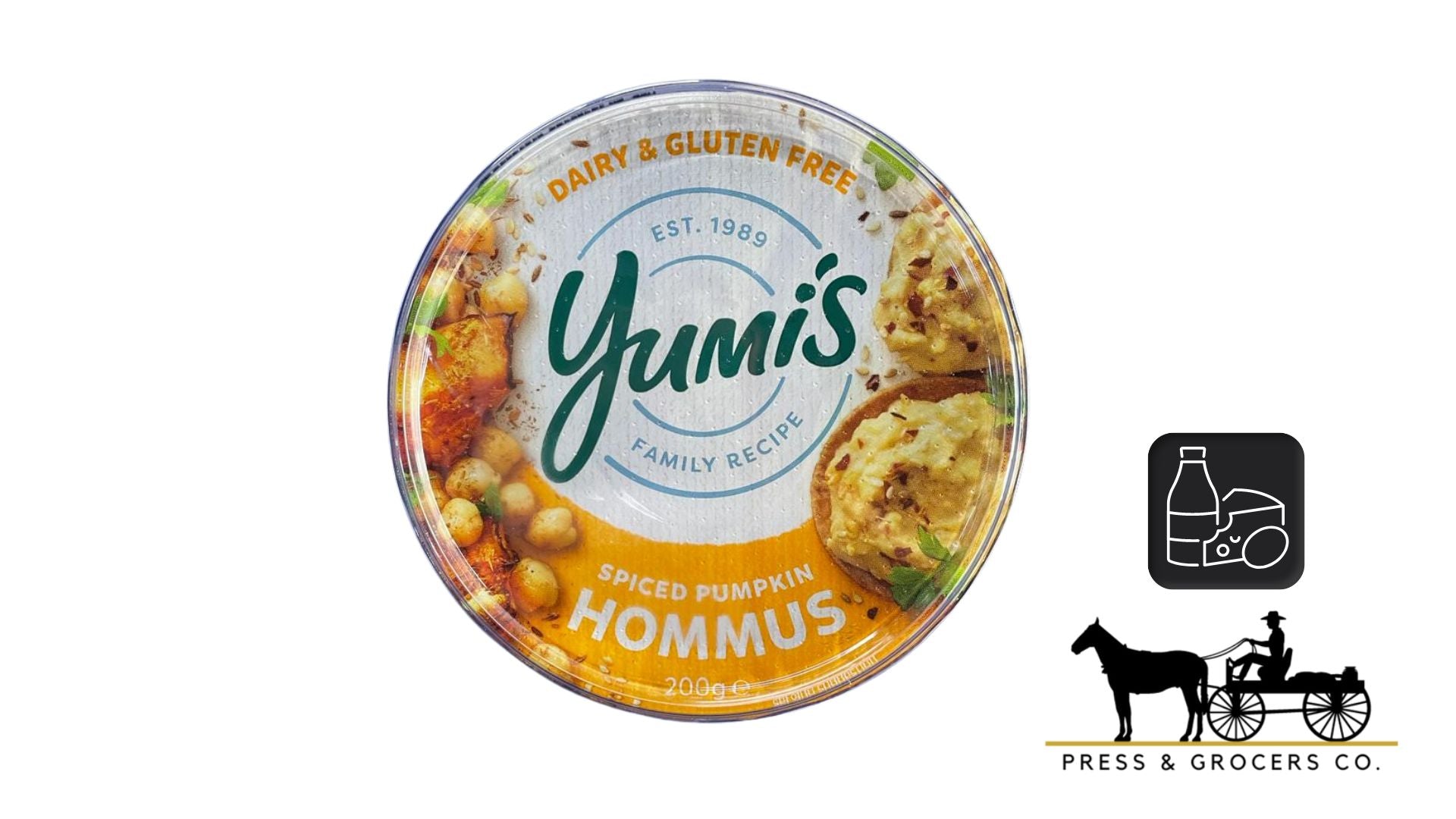 Yumi's Dip Spiced Pumpkin Hommus 200g