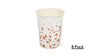 SparkFizz Rose Gold Party Paper Cups 8 Pack