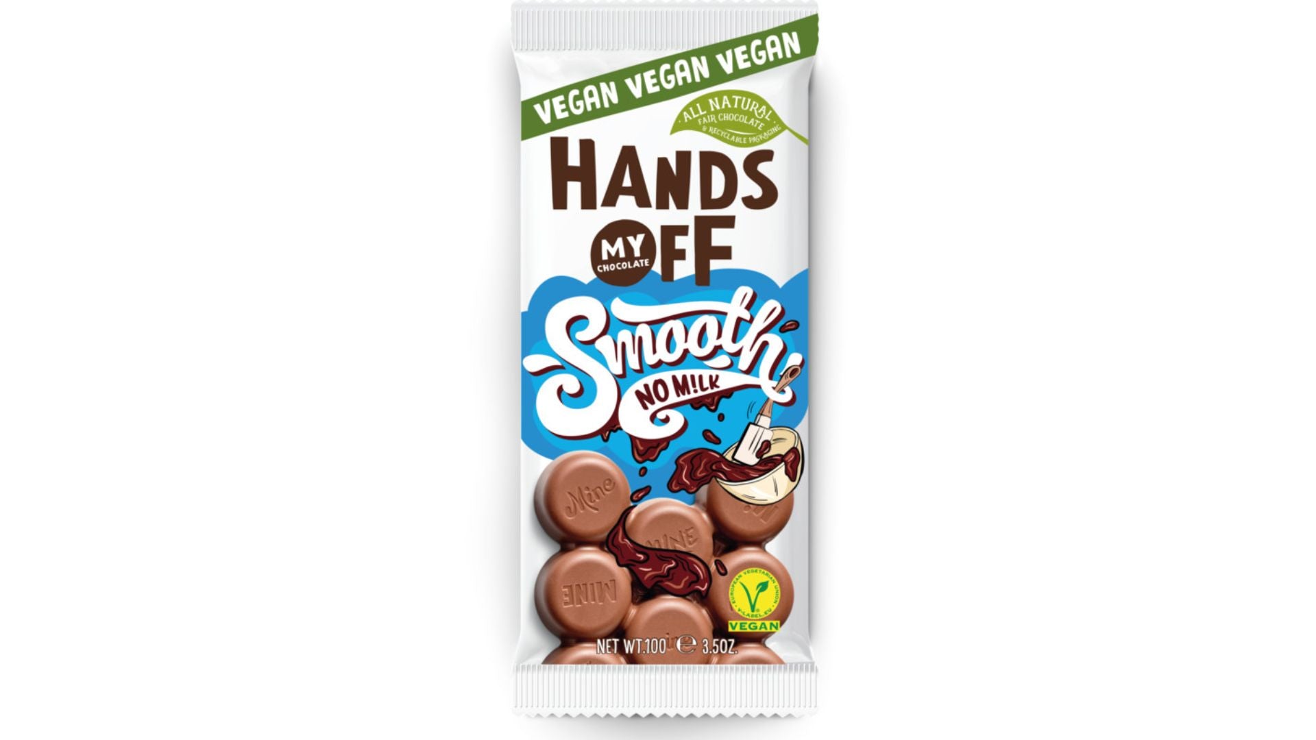 Hands Off My Smooth No Milk Chocolate Block 100g