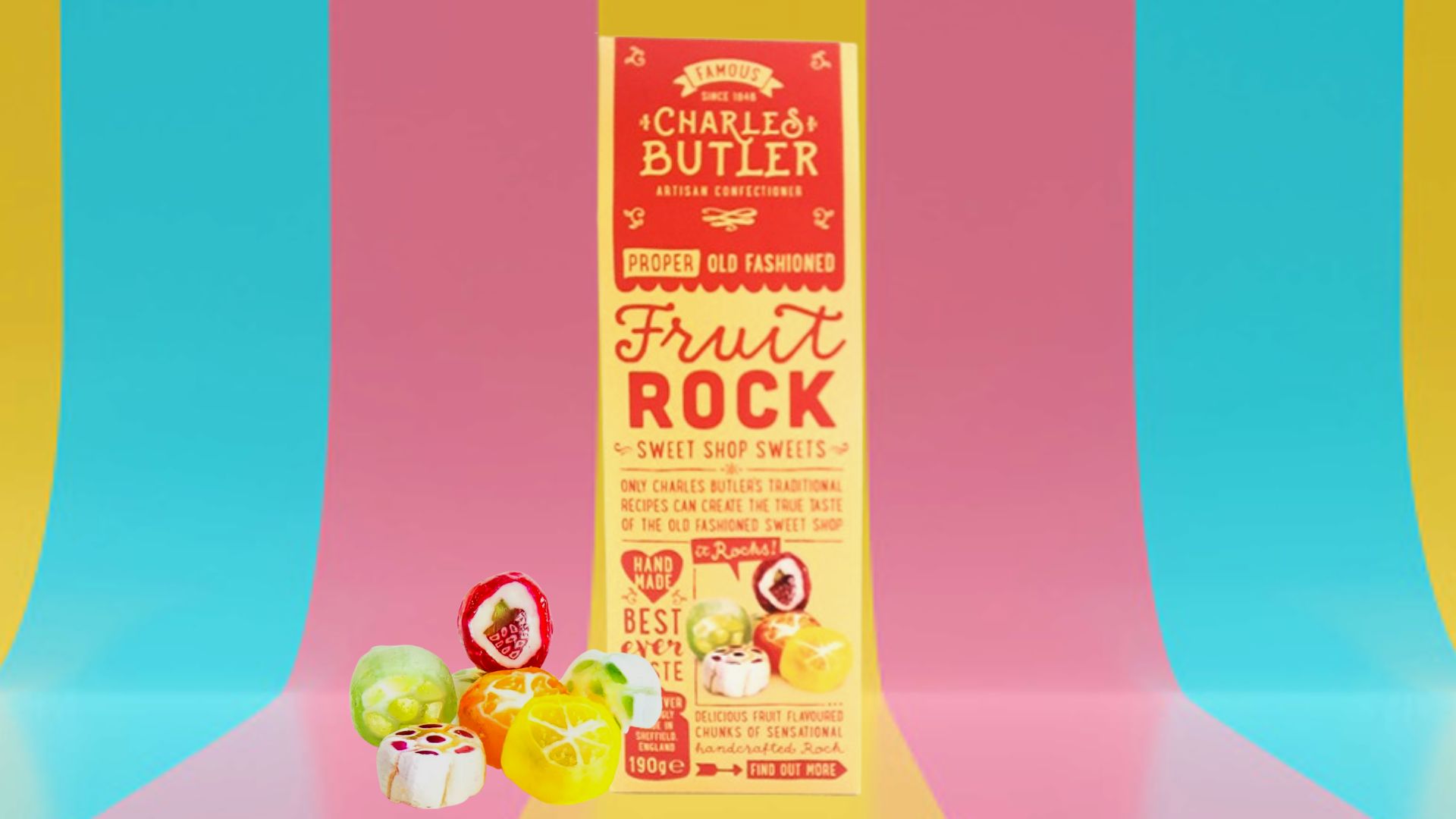 Charles Butler Old Fashioned Fruit Rock 190g