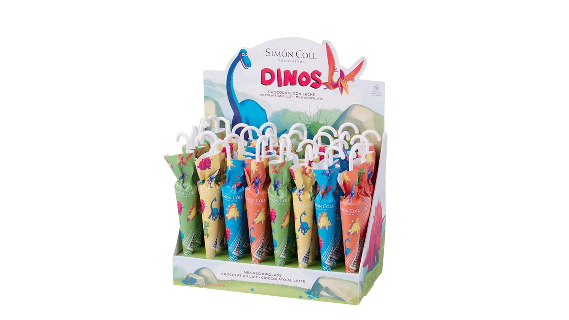 Simon Coll Milk Chocolate Umbrellas Dinos 15g