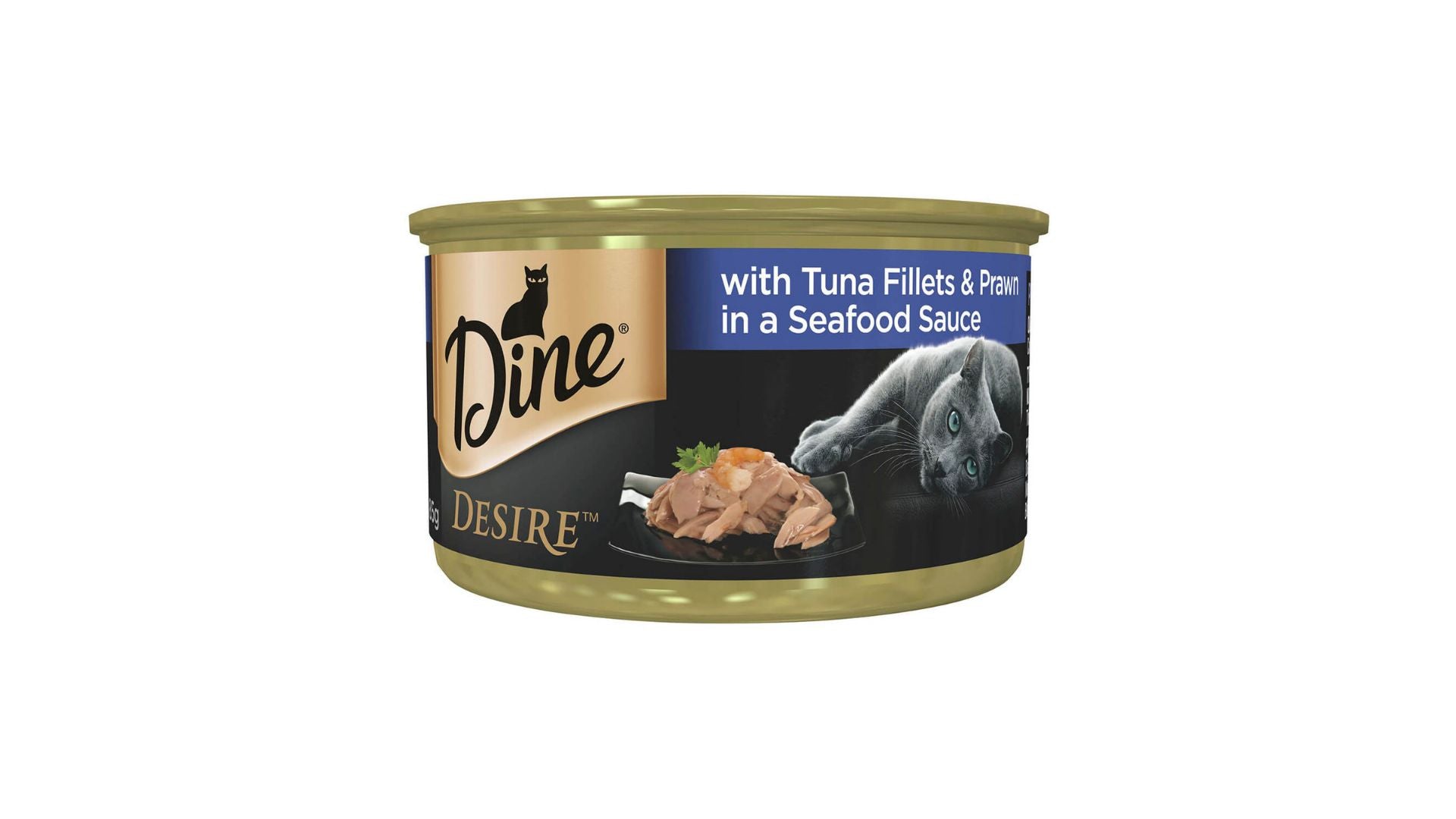 Dine Desire Tuna Fillets & Prawns In Seafood Sauce 85g
