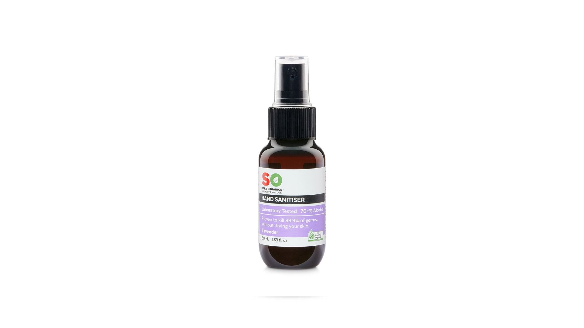 Saba Hand Sanitiser Lavender 50ml