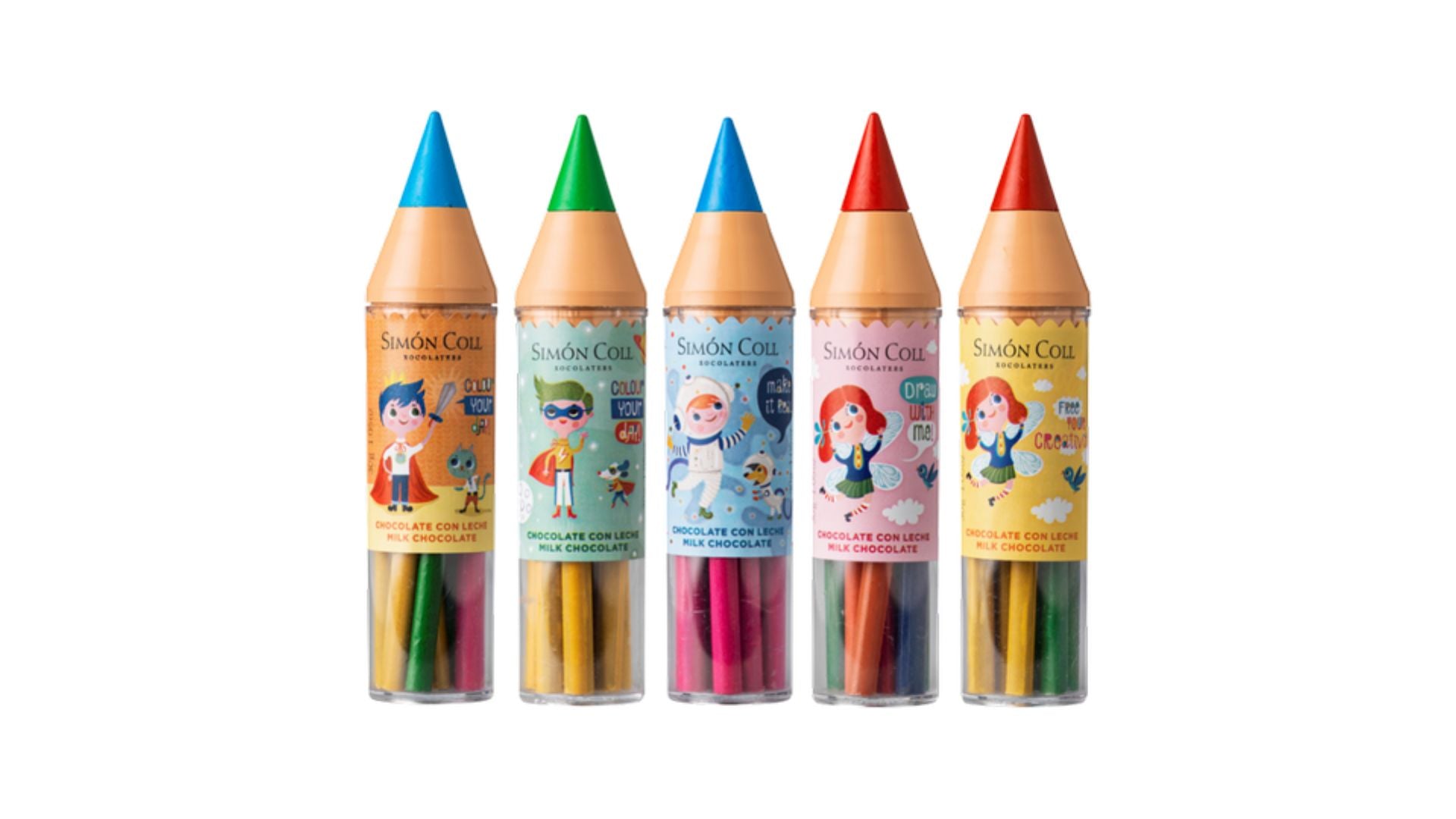 Simon Coll Pencil Case with Chocolate Pencils 30g