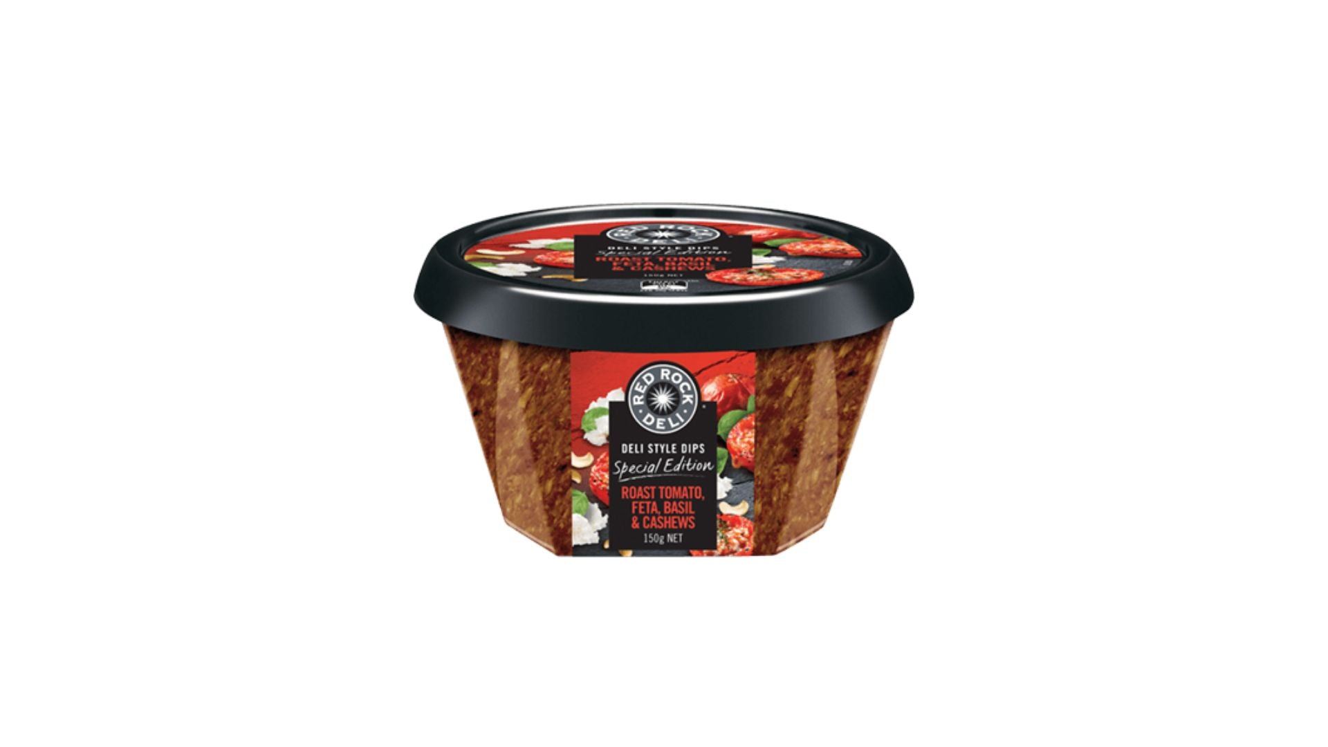 Red Rock Deli Dip Roast Tomato Feta Basil & Cashew 150g