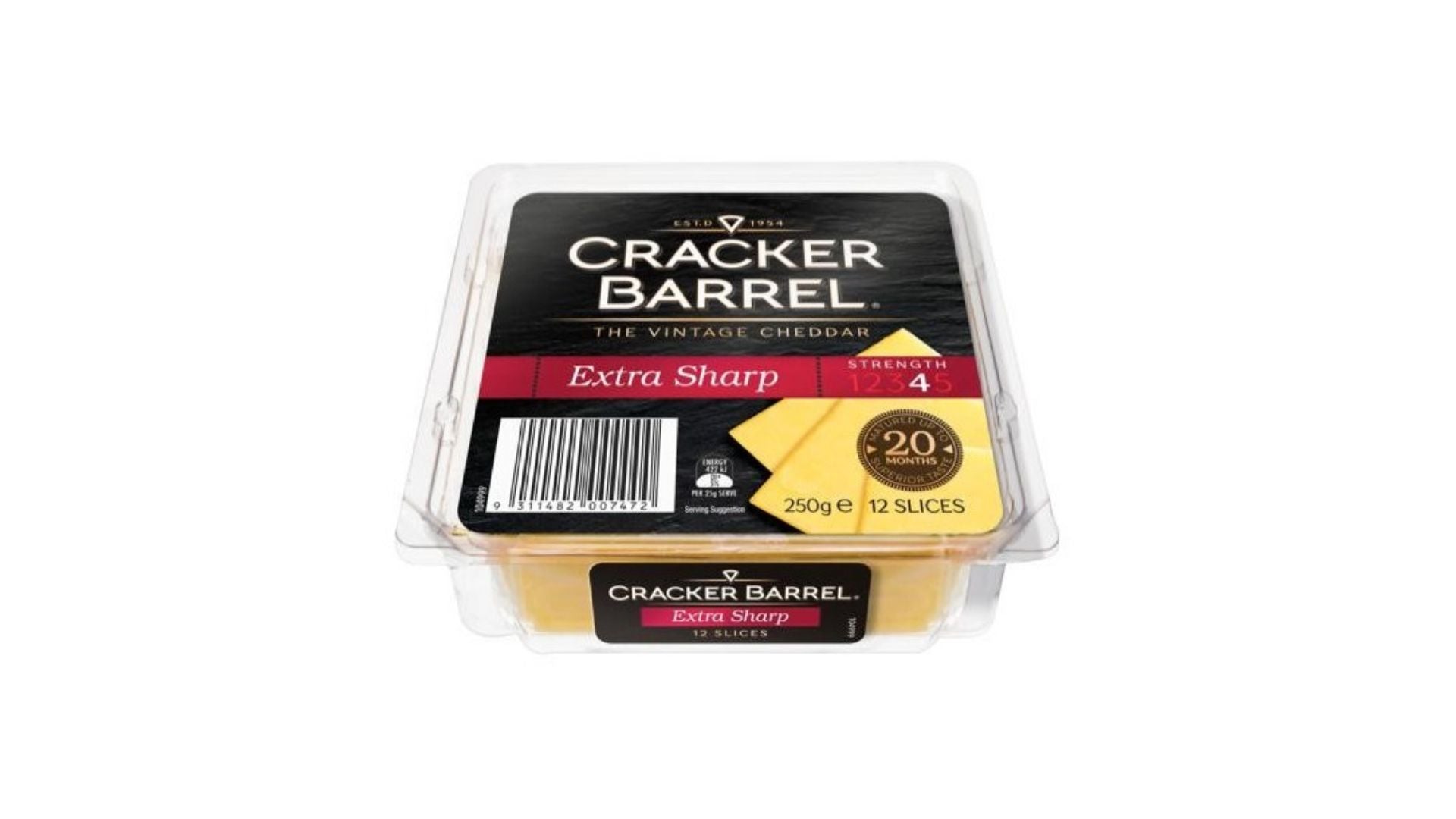 Cracker Barrel Slice Extra Sharp  Slices 250g