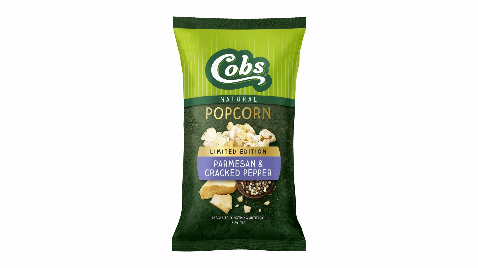 Cobs Natural Popcorn Parmesan & Cracked Pepper 70g